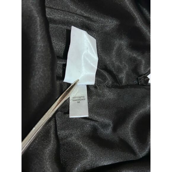 WHBM Black White Stripe Sequin Mini Skirt Lined Size 6 Party Cocktail Holiday - Picture 7 of 9